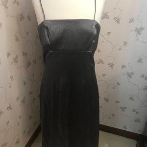 Vintage Guess jeans Metallic Silver Dress with Removable Straps - Size 11